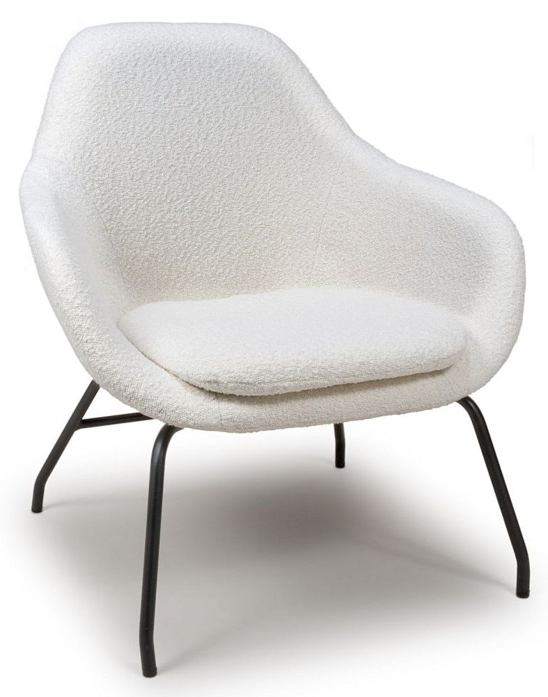 Product photograph of Moby Ivory Fabric Accent Chair from Choice Furniture Superstore.