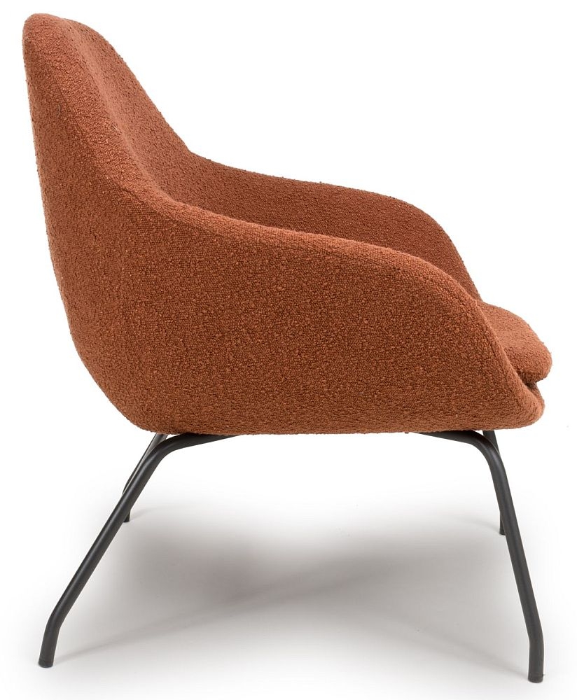 Product photograph of Moby Rust Fabric Accent Chair from Choice Furniture Superstore.
