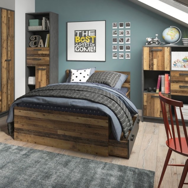Product photograph of Brooklyn Rustic 4ft Small Double Bed from Choice Furniture Superstore.