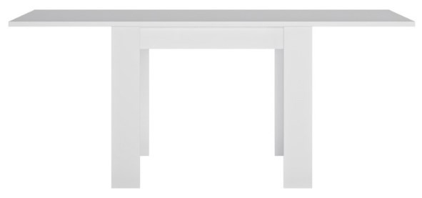 Product photograph of Lyon White Gloss 2-6 Seater Extending Dining Table from Choice Furniture Superstore.