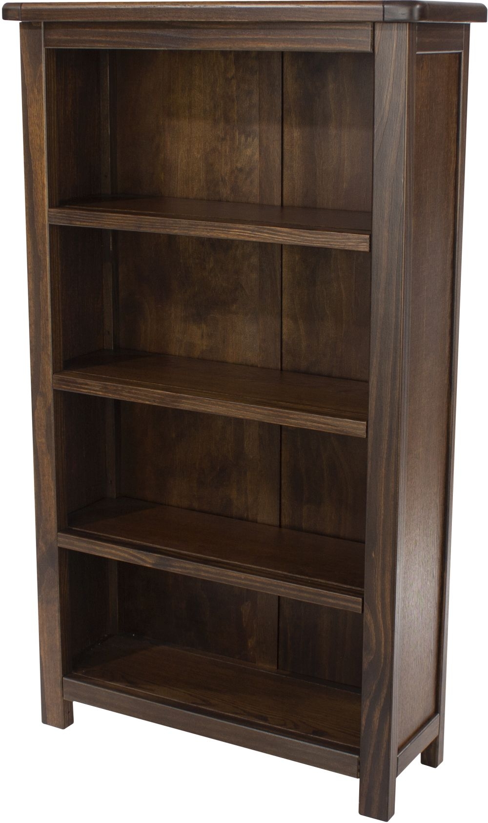 Product photograph of Bowke Dark Wood 3 Shelf Narrow Bookcase from Choice Furniture Superstore.