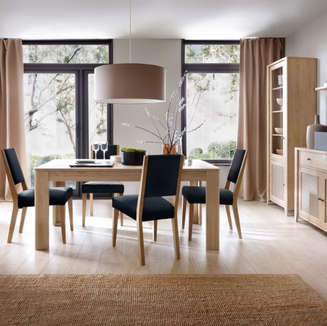 Product photograph of Cestino Oak And Rattan Effect Cabinet from Choice Furniture Superstore.