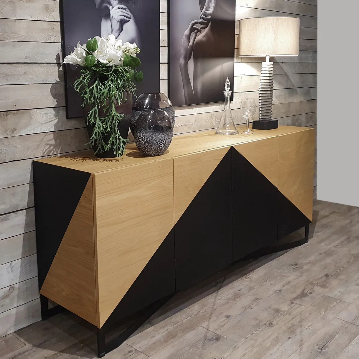 Product photograph of Chama Sideboard 200cm With 4 Door from Choice Furniture Superstore.