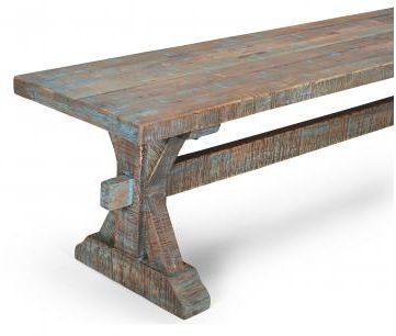 Product photograph of Gulmarg Reclaimed Wooden Dining Bench from Choice Furniture Superstore.