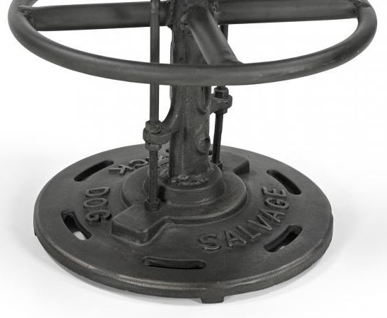Product photograph of Gulmarg Adjustable Reclaimed Wood And Metal Bar Table from Choice Furniture Superstore.