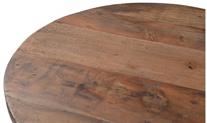 Product photograph of Gulmarg Adjustable Reclaimed Wood And Metal Bar Table from Choice Furniture Superstore.