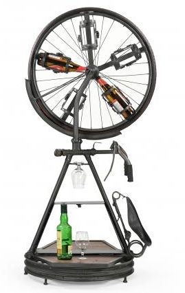 Product photograph of Gulmarg Novelty Metal Cycle Bar from Choice Furniture Superstore.
