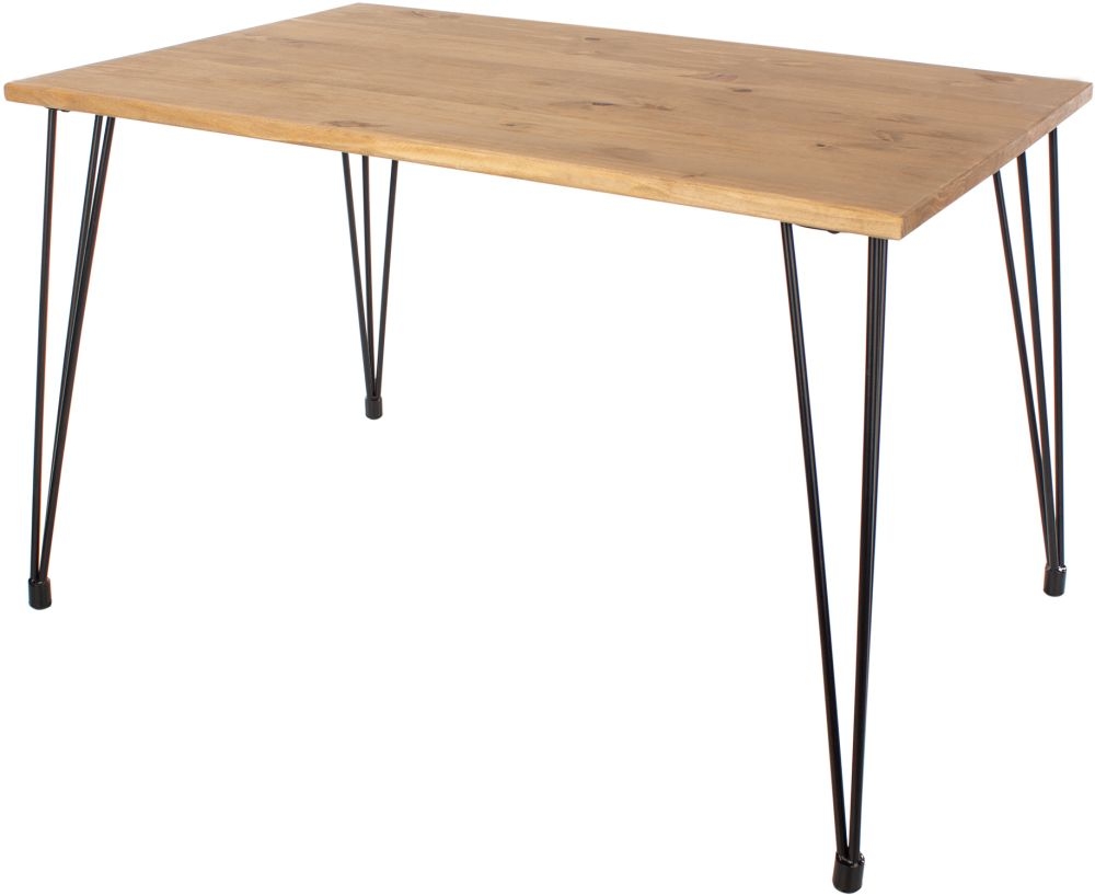 Product photograph of Augusta Pine 118cm Dining Table from Choice Furniture Superstore.