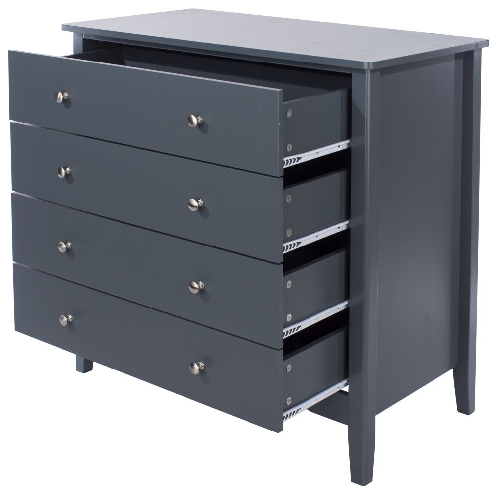 Product photograph of Como Blue Painted 4 Drawer Chest from Choice Furniture Superstore.