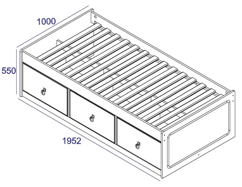 Product photograph of Corona Pine Mexican Cabin Bed from Choice Furniture Superstore.