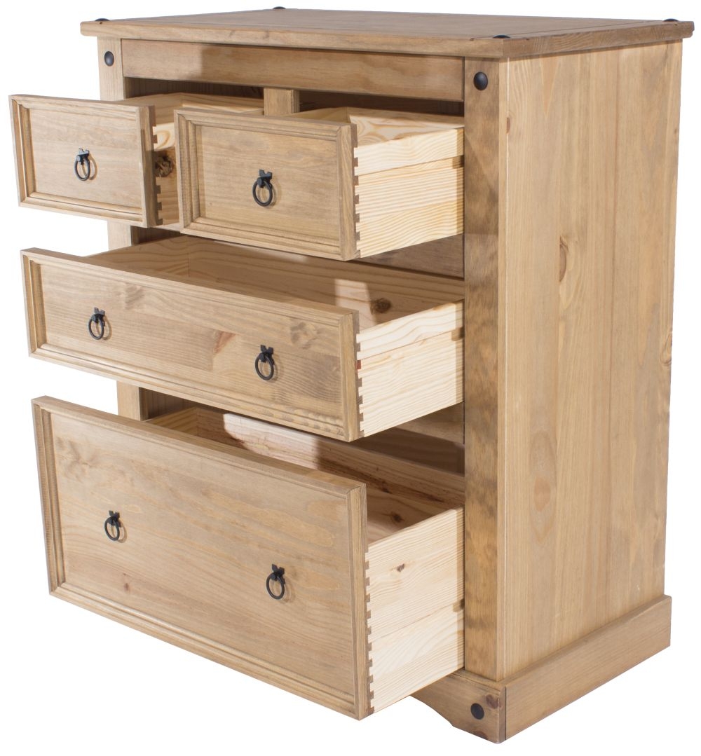 Product photograph of Corona Mexican 2 2 Drawer Chest from Choice Furniture Superstore.