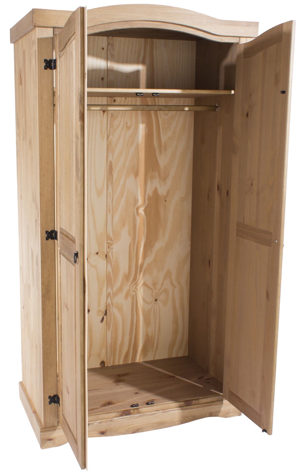 Product photograph of Corona Mexican 2 Door Wardrobe from Choice Furniture Superstore.