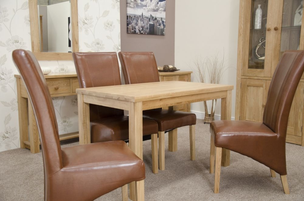 Product photograph of Homestyle Gb Elegance Oak Rectangular Dining Table from Choice Furniture Superstore.