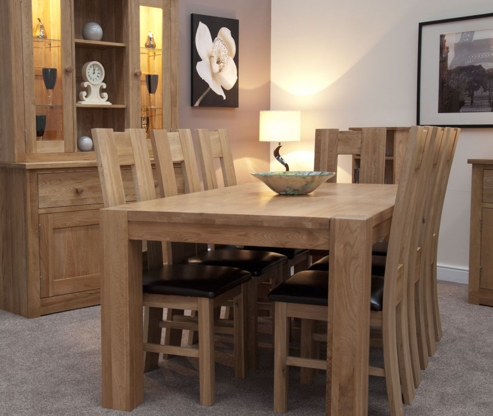 Product photograph of Homestyle Gb Vermont Oak Large Trend Dining Table - 6 Seater from Choice Furniture Superstore.