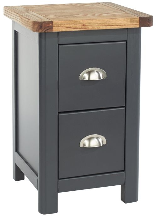 Product photograph of Donald 2 Drawer Petite Bedside Cabinet from Choice Furniture Superstore.