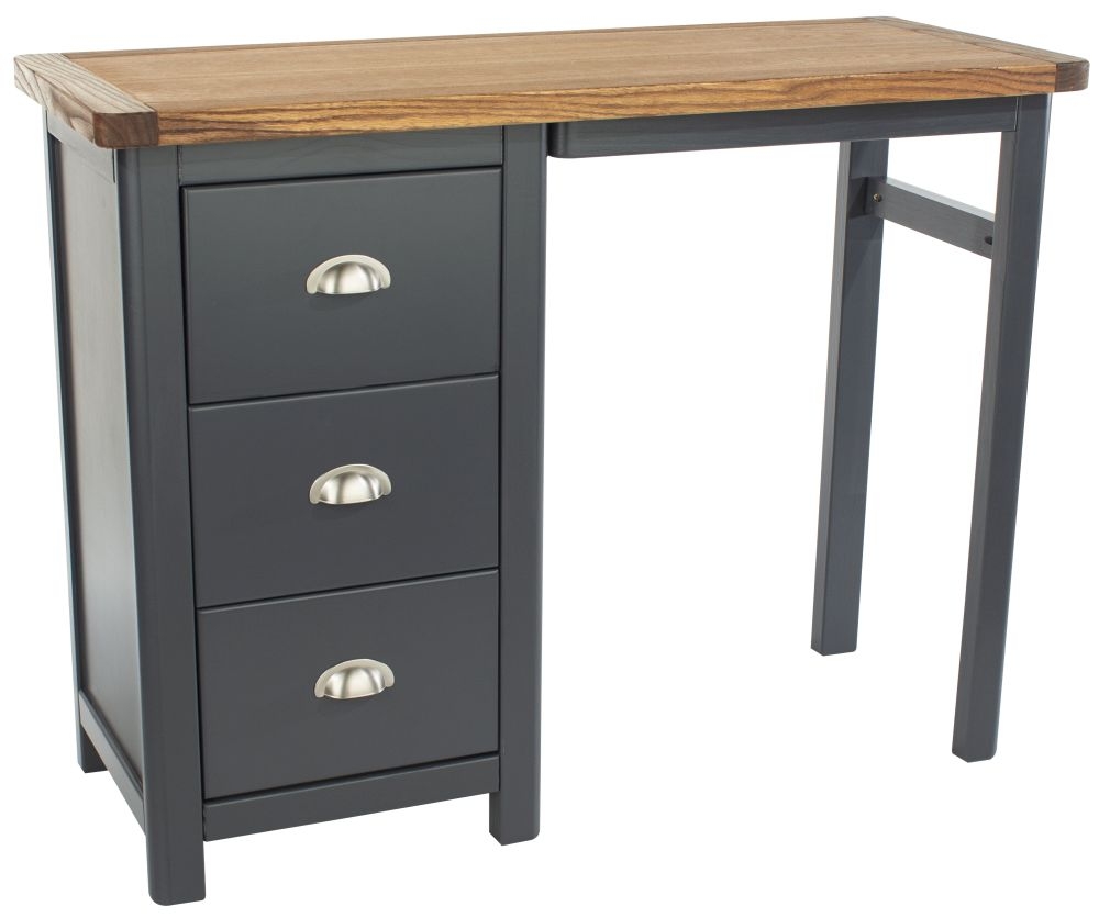 Product photograph of Dunkeld Single Pedestal Dressing Table from Choice Furniture Superstore.