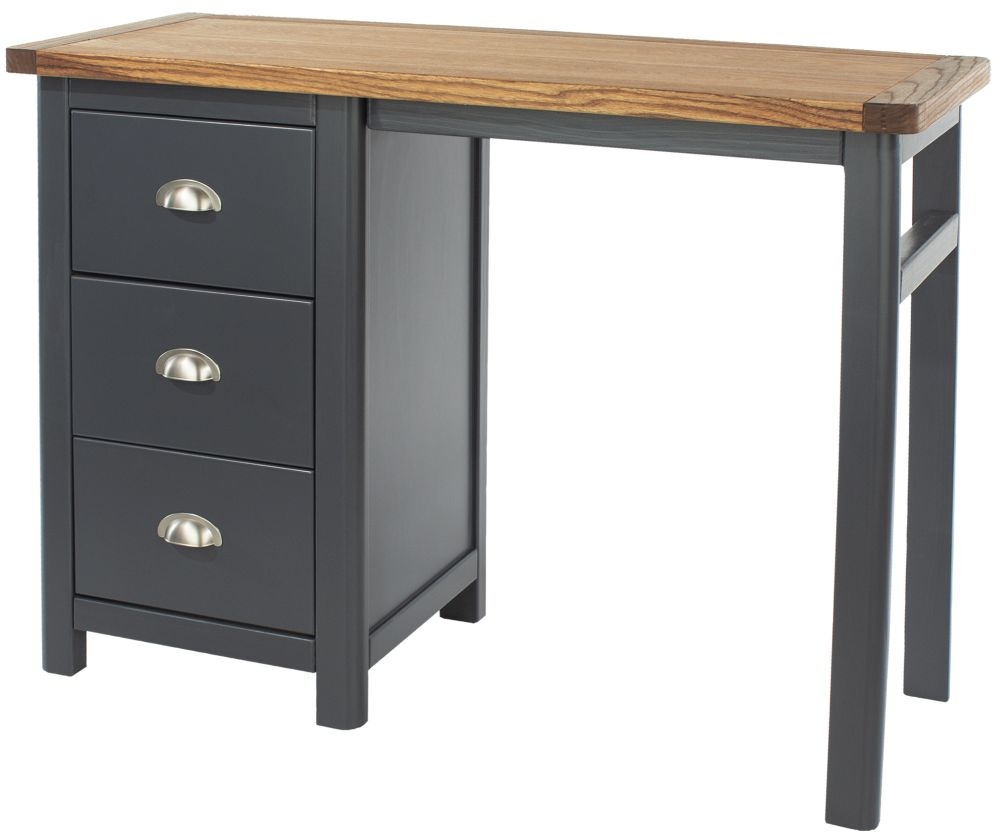 Product photograph of Dunkeld Single Pedestal Dressing Table from Choice Furniture Superstore.