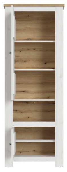 Product photograph of Celesto White 2 Door Cabinet from Choice Furniture Superstore.