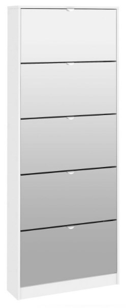 Product photograph of Shoes Shoe Cabinet 5 Mirror Tilting Door from Choice Furniture Superstore.