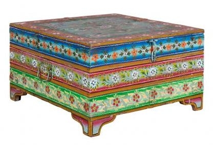 Product photograph of Vintage Kufri Hand Painted Coffee Table from Choice Furniture Superstore.