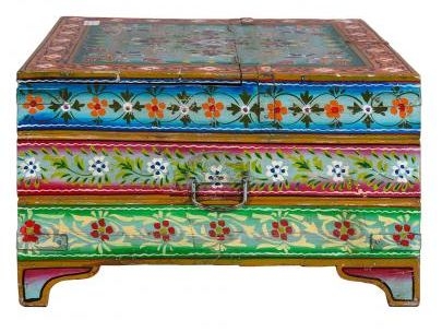 Product photograph of Vintage Kufri Hand Painted Coffee Table from Choice Furniture Superstore.