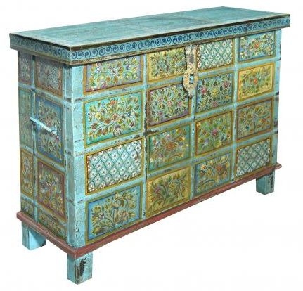 Product photograph of Kufri Hand Painted Sideboard 127cm from Choice Furniture Superstore.