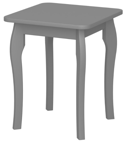 Product photograph of Baroque Stool Grey from Choice Furniture Superstore.