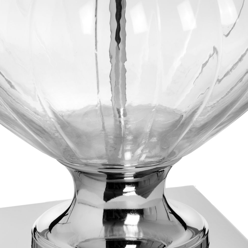 Product photograph of Verona Glass Table Lamp from Choice Furniture Superstore.