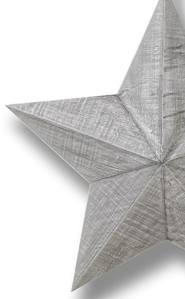 Product photograph of Set Of 3 Grey Wooden Stars from Choice Furniture Superstore.