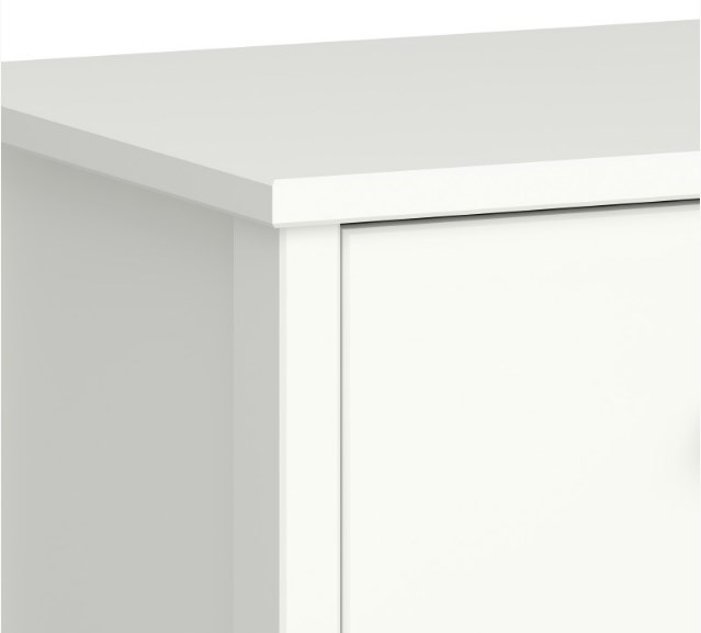 Product photograph of Tromso White 3 Drawer Small Chest from Choice Furniture Superstore.