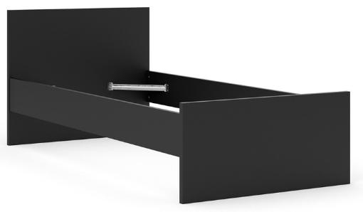 Product photograph of Naia Black 3ft Single Bed from Choice Furniture Superstore.