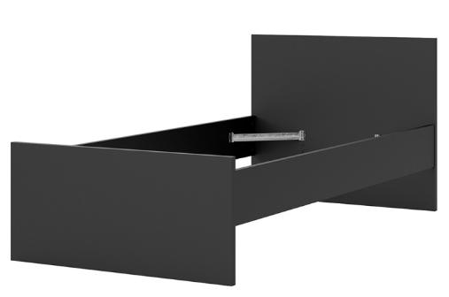 Product photograph of Naia Black 3ft Single Bed from Choice Furniture Superstore.