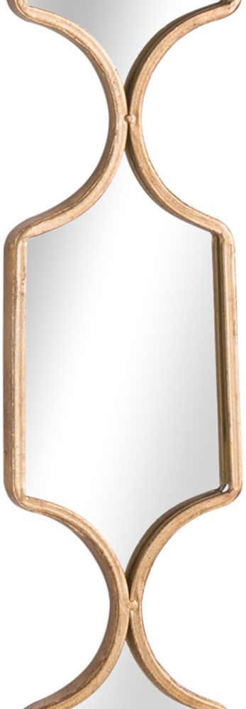 Product photograph of Hill Interiors Square Decorative Hanging Collage Mirror In Gold from Choice Furniture Superstore.