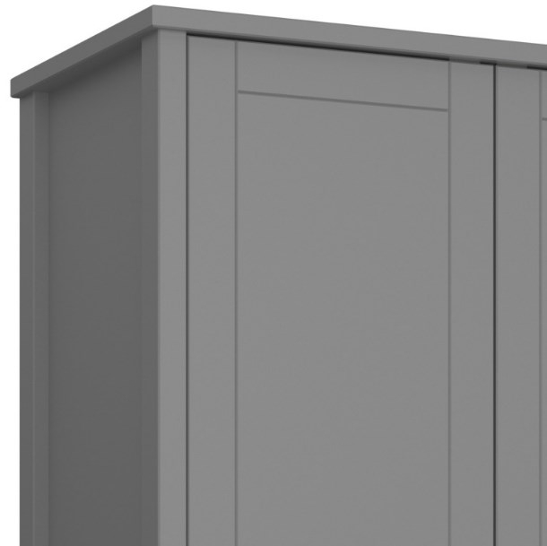 Product photograph of Tromso Grey 2 Door Wardrobe from Choice Furniture Superstore.