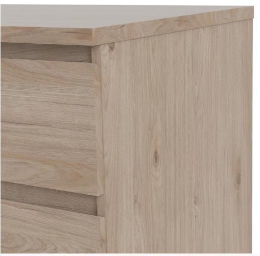 Product photograph of Naia Oak Effect 5 Drawer Chest from Choice Furniture Superstore.