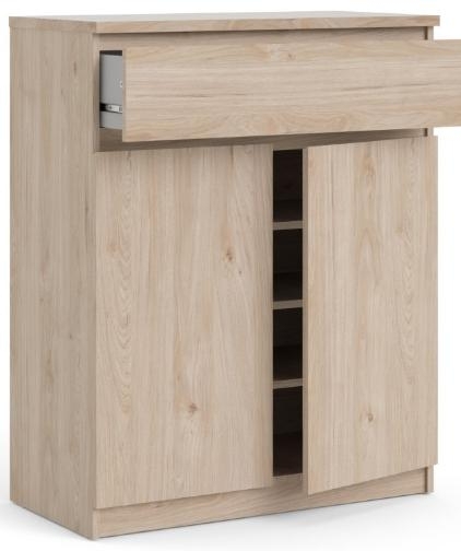 Product photograph of Naia Oak Effect 2 Door Cabinet from Choice Furniture Superstore.
