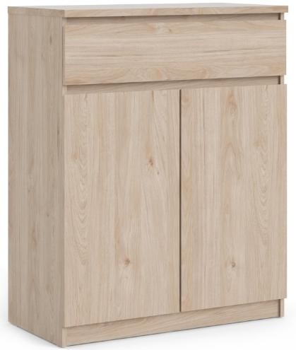 Product photograph of Naia Oak Effect 2 Door Cabinet from Choice Furniture Superstore.