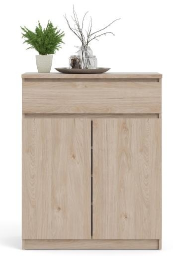 Product photograph of Naia Oak Effect 2 Door Cabinet from Choice Furniture Superstore.