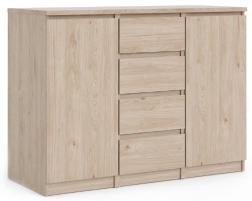 Product photograph of Naia Oak Effect 2 Door Small Sideboard from Choice Furniture Superstore.
