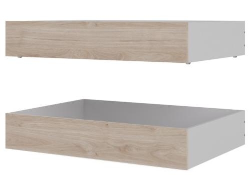 Product photograph of Naia Oak Effect Underbed Drawer Set Of 2 from Choice Furniture Superstore.