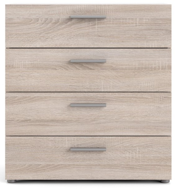 Product photograph of Pepe Chest Of 4 Drawer In Truffle Oak from Choice Furniture Superstore.