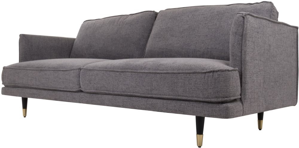 Product photograph of Frankfort Fabric Grey Large 3 Seater Sofa from Choice Furniture Superstore.