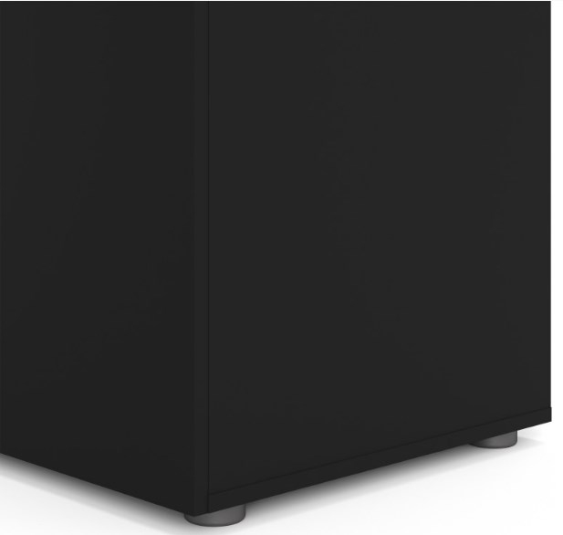 Product photograph of Pepe Black 3 Door Triple Wardrobe from Choice Furniture Superstore.