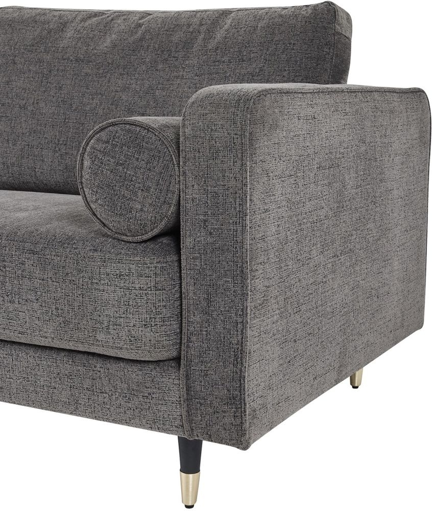 Product photograph of Harrison Fabric Grey 3 Seater Sofa from Choice Furniture Superstore.