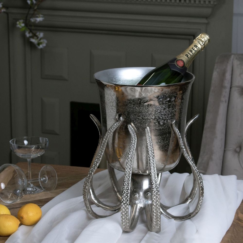 Product photograph of Hill Interiors Large Octopus Champagne Bucket from Choice Furniture Superstore.