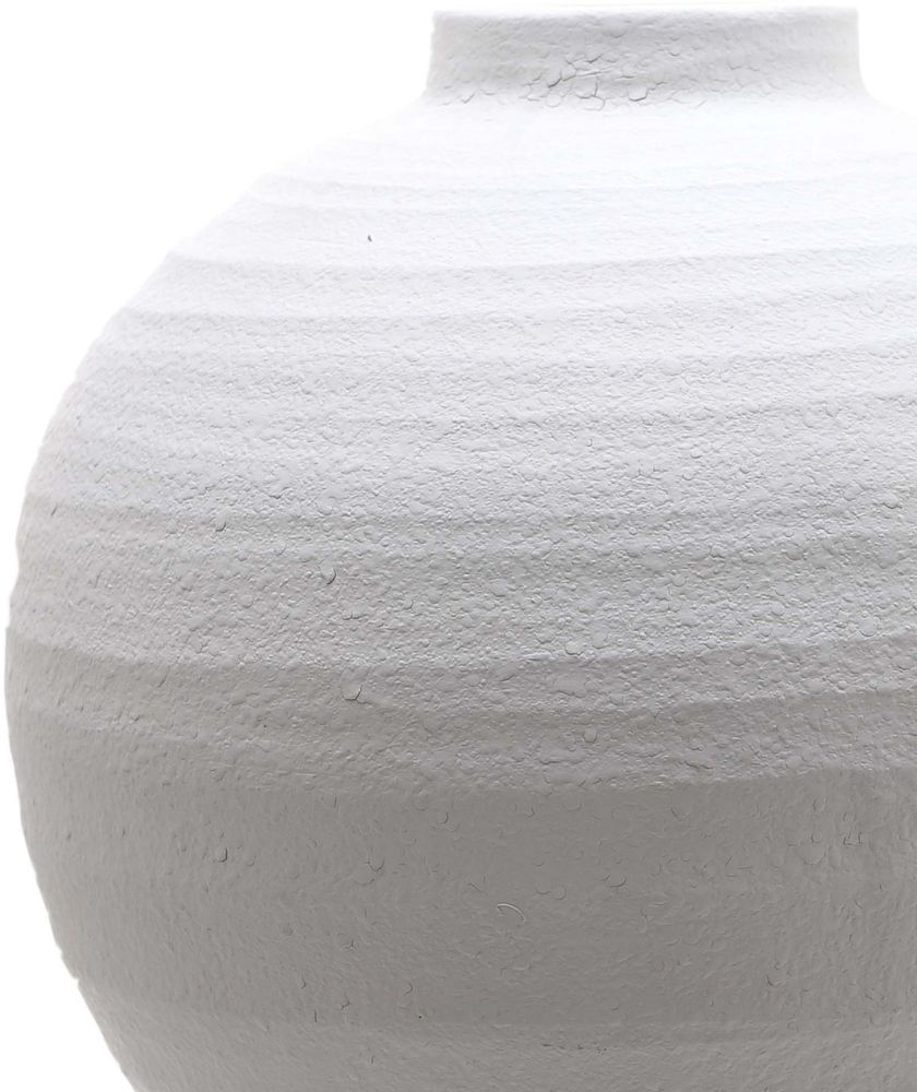 Product photograph of Tiber Large Matt White Ceramic Vase from Choice Furniture Superstore.