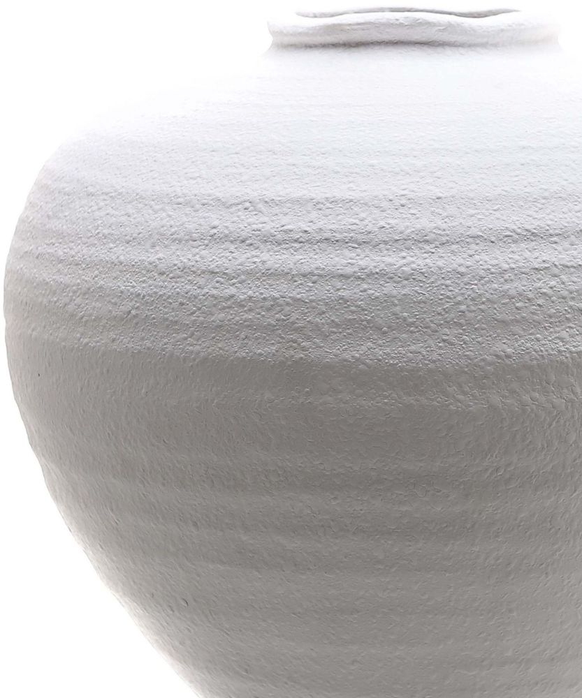 Product photograph of Regola Large Matt White Ceramic Vase from Choice Furniture Superstore.