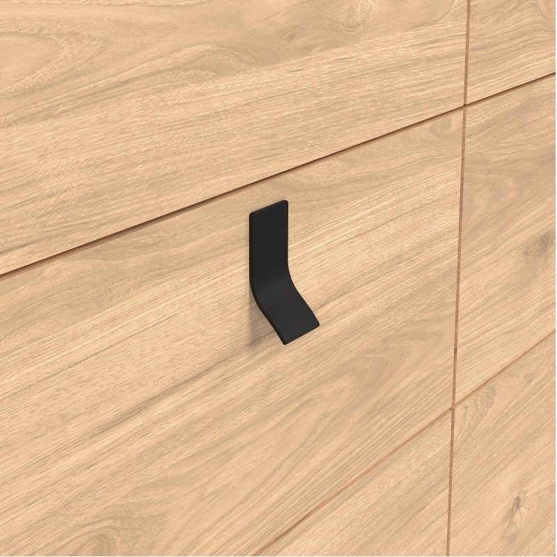 Product photograph of Ry Oak Effect 6 Drawer Chest from Choice Furniture Superstore.