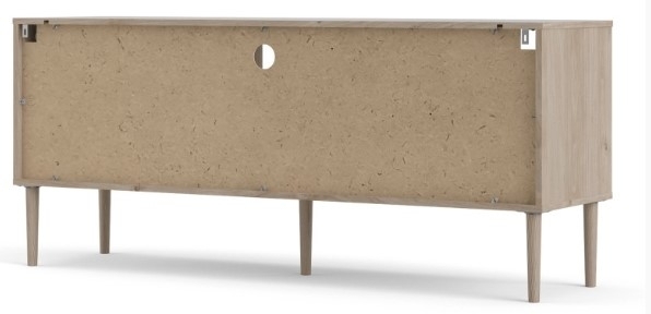 Product photograph of Rome Black And Oak Effect 147cm Tv Unit from Choice Furniture Superstore.