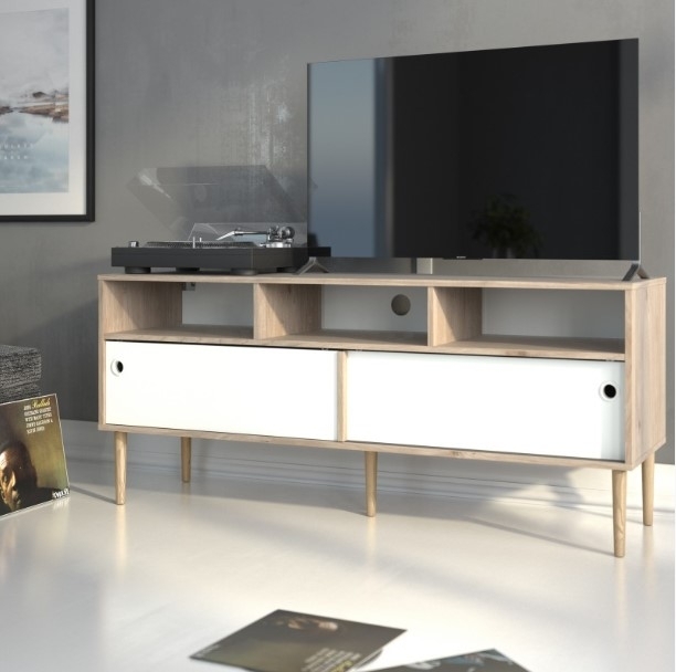 Product photograph of Rome Tv Unit 2 Sliding Door from Choice Furniture Superstore.